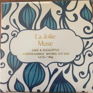 ♦️♦️SOY CANDLE LA Jolie Muse Sage and Eucalyptus Natural